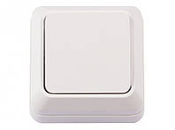 Вимикач LUXEL Опера накладний 2002 білий