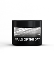 NAILSOFTHEDAY Glossy top wipe – глянцевий топ з липким шаром, без уф-фільтрів, 30 мл