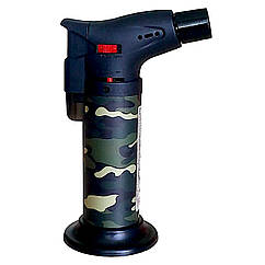 Запальничка турбопальник Torch kkk металевий корпус хакі