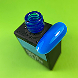 NAILSOFTHEDAY Neon top 04 – неоновий голубий топ без липкого шару для нігтів, 10 мл, фото 2