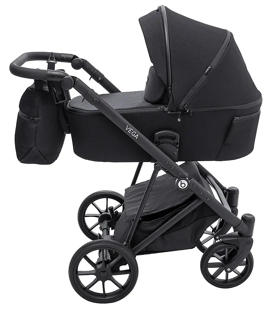 Коляска 2 в 1 Bair Vega Soft VS-05 black чорна
