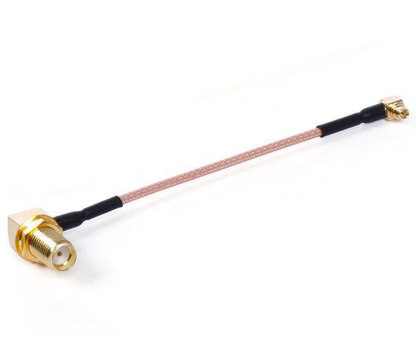 50 шт - Антенний кабель RG316 20 см MMCX кутовий - RP-SMA F кутовий, фото 1