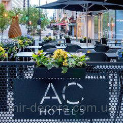 Металевий паркан для готелю, огорожі для ресторанів, перила для кафе, фото 1