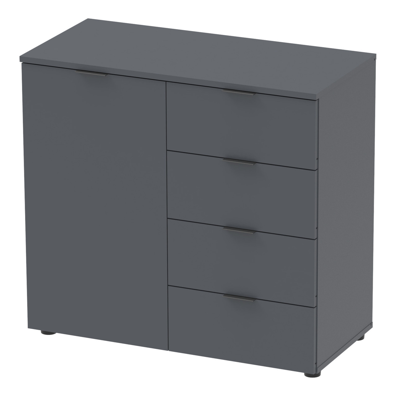 Комод Doros Рон 1 1 фасад 4 шухляды Графіт 80х38х81 (41516006), фото 1