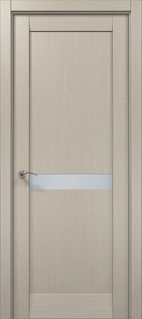 Двері міжкімнатні Папа Карло Millenium ML-63 Дуб кремовий (скло сатин), фото 1