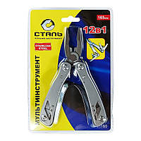 Мультитул 12 В 1 з чохлом 41160 Сталь