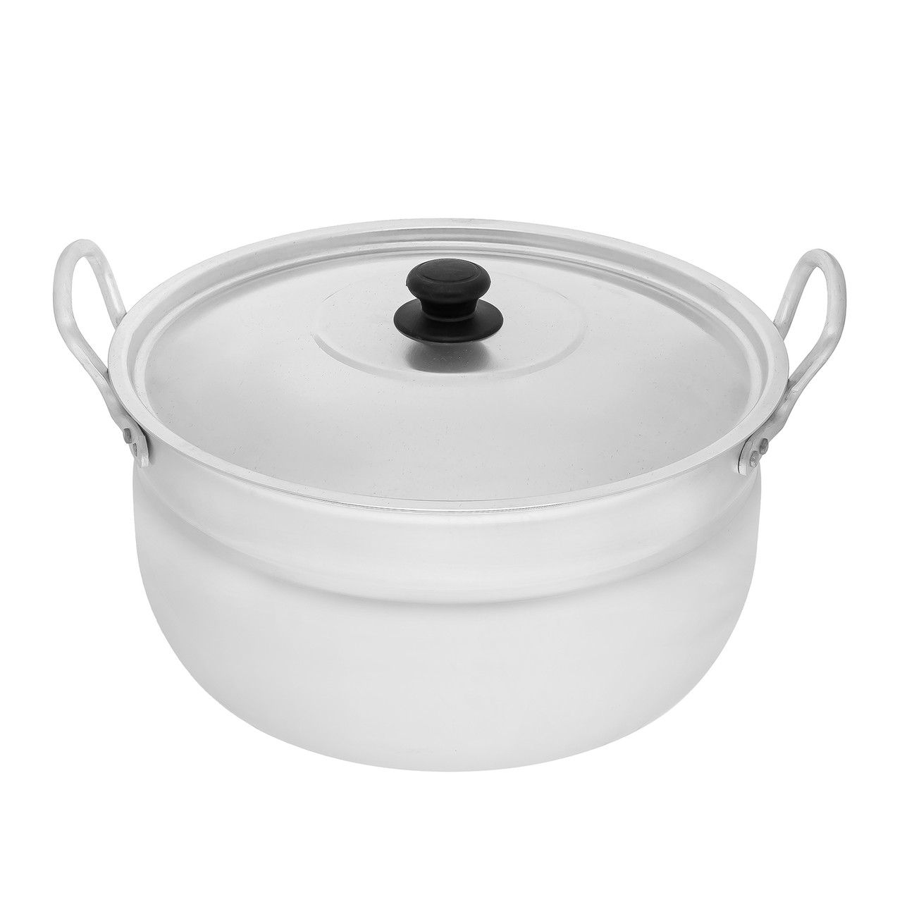 Каструля сферична матова алюмінієва з кришкою 15 л Interos