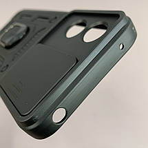Чохол для Motorola G Play 2024 протиударний з підставкою зі шторкою чохол на моторола г плей 2024 чорний crt, фото 5