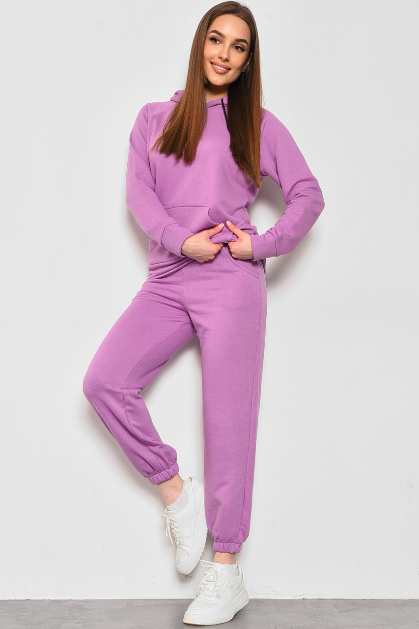 Спортивний костюм жіночий бузкового кольору р.L 175332P