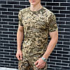 Футболка тактична Pobedov Ergo 2932 р. L, піксель / футболка  ЗСУ, фото 2