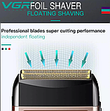 Бритви для гоління чоловічі електричні Електробритва шейвер для щетини vgr v 331 Електробритви та тримери, фото 6