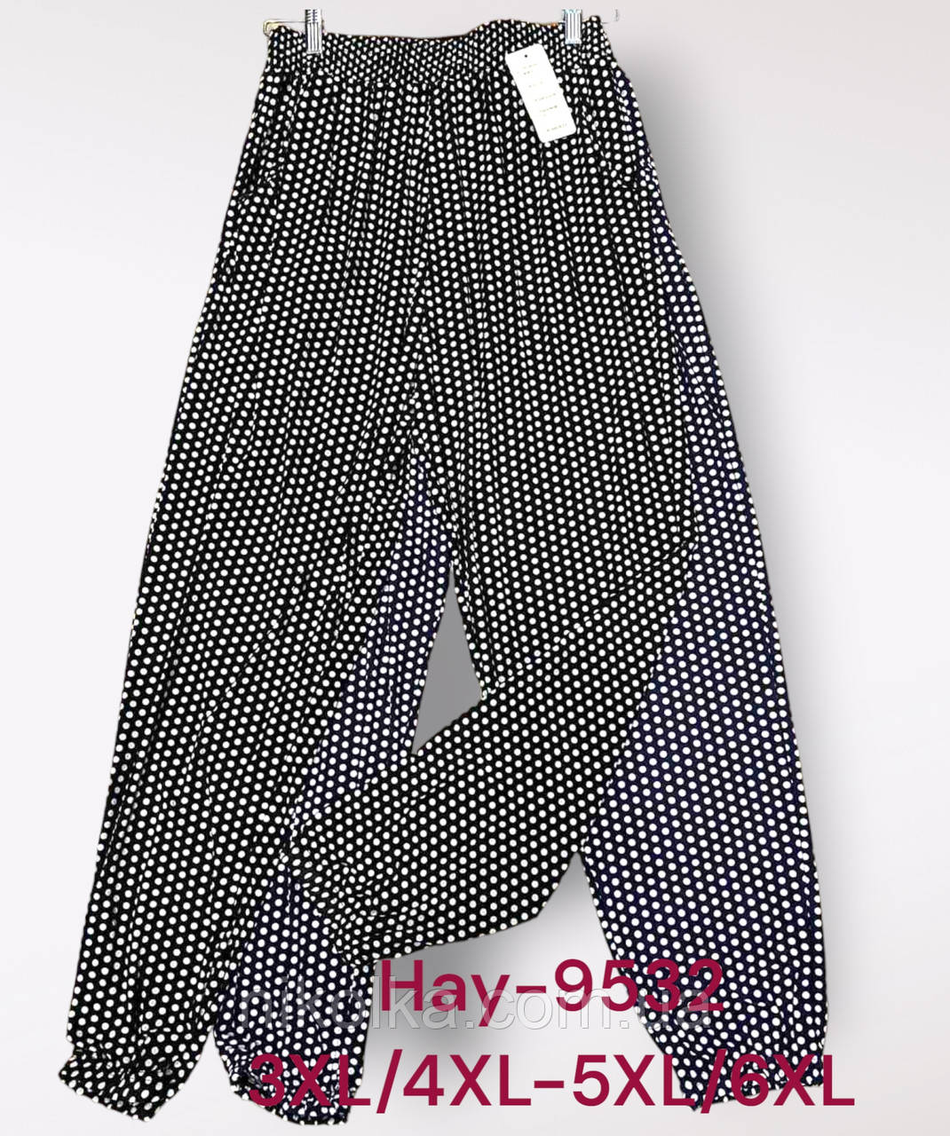 Брюки літні жіночі оптом, 3XL/4XL-5XL/6XL рр., арт. Hay-9532
