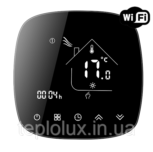 WI-FI терморегулятор  програмований Ecoset BHT 001 WiFi (AC604H) с датчиком температури підлоги 3м
