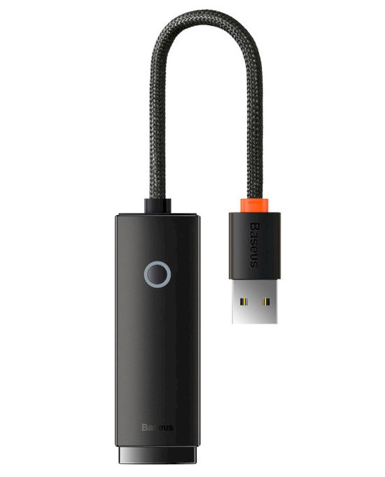 USB HUB Baseus Lite Series Ethernet Adapter USB-A to RJ45 LAN Port (100Mbps) (WKQX000001)