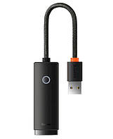 USB HUB Baseus Lite Series Ethernet Adapter USB-A to RJ45 LAN Port (100Mbps) (WKQX000001)