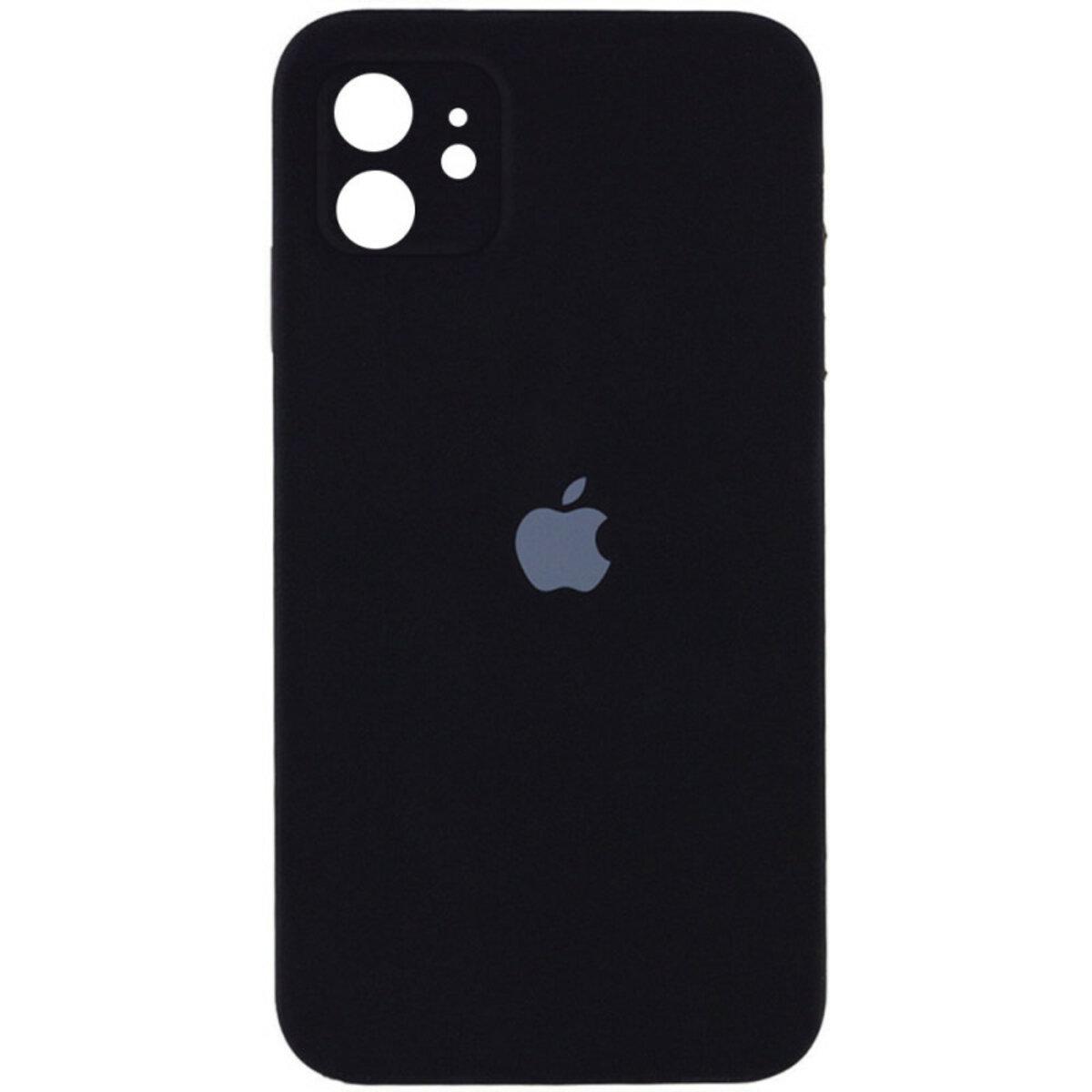 Чохол для iPhone 12 Silicone Full Case Camera Protect, Black