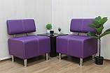 М'яке крісло-диван офісне BNB Joker 60 см. Фіолетовий (Колір 2216). Безкоштовна доставка, фото 3