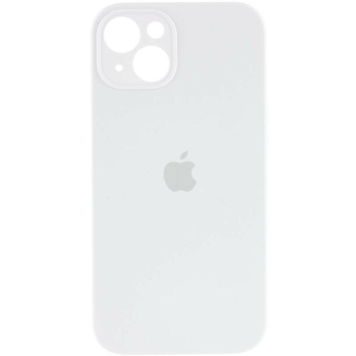 Чохол для iPhone 15 Silicone Full Case Camera Protect, White