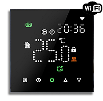 Терморегулятор Ecoset PWT-003 Wi-Fi сенсорний програмований для теплої підлоги (чорний)