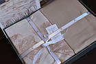 Постельное белье First Choice Cotton Satin сімейний 160 х 220 см Sofira Beige, фото 6