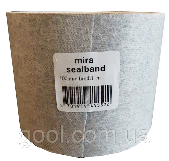 Стрічка гідроізоляційна Mira 4564 Sealband самоклейна армована скловолокном ширина 10см довжина 1 метр