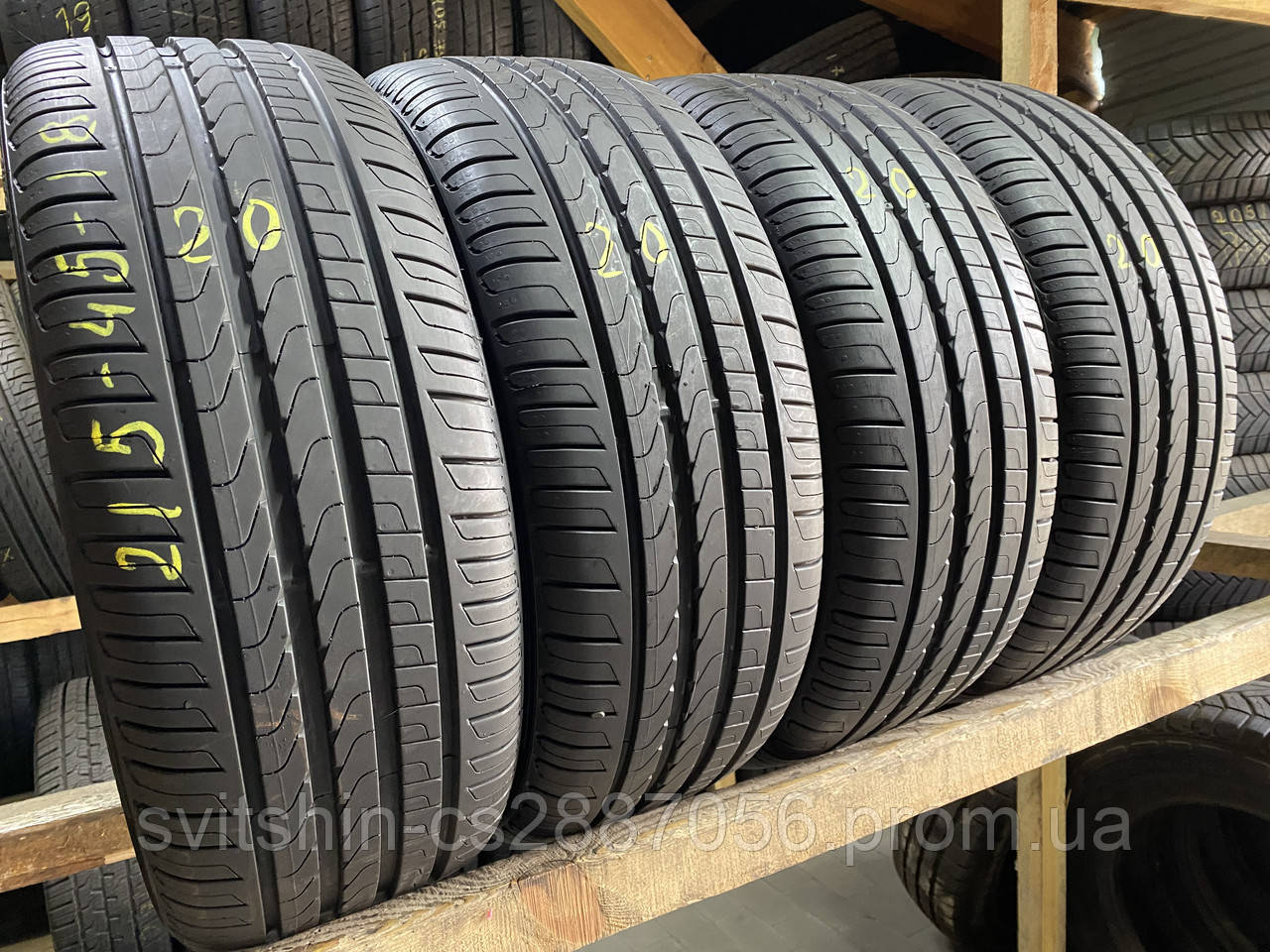 Літні Шини 215/45R18 Pirelli Cinturato P7 6,5-7мм 2020рік