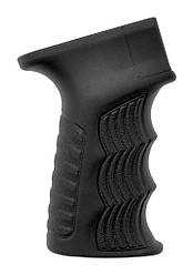 Пістолетна ручка DLG Tactical DLG-098 для АК-47/74 (полімер) гумова, чорна