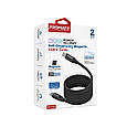 Кабель Promate Springy USB-C to USB-C 60W Power Delivery 1.2 м Black (springy.black), фото 9