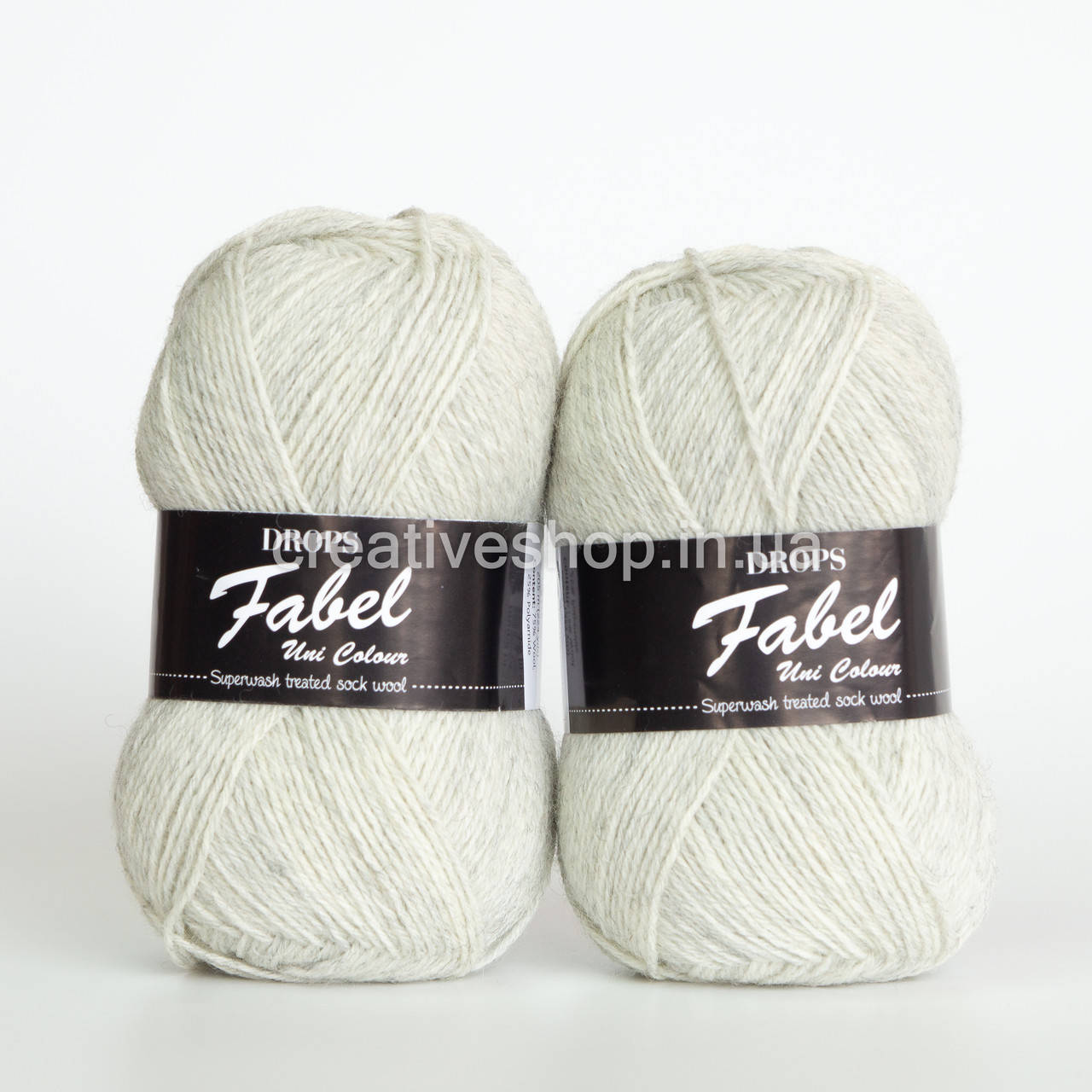 

Пряжа Drops Fabel (цвет 114 light pearl grey)