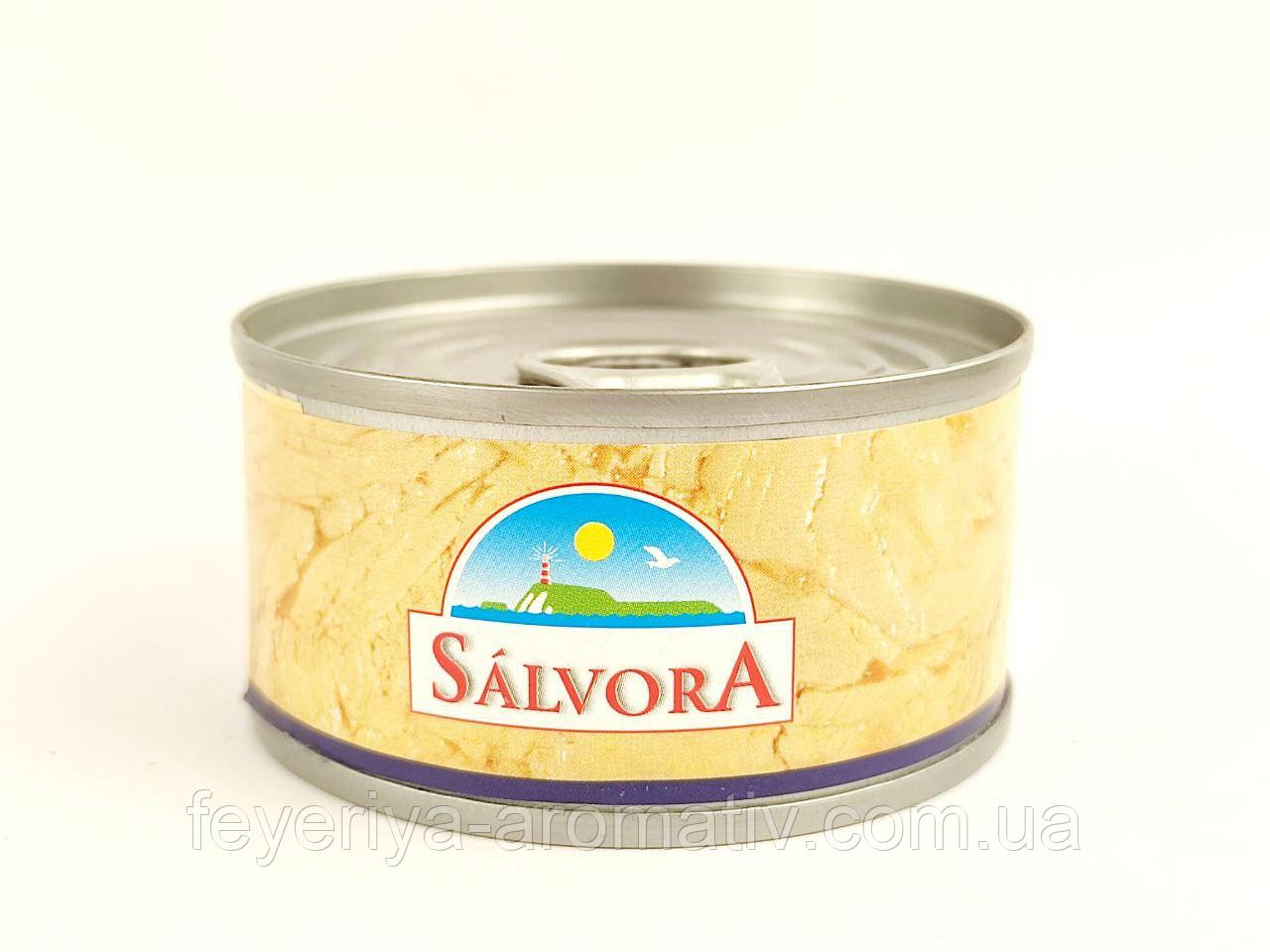 Консервований тунець у соняшниковій олії Salvora Tonno Etun 80г/52г (Італія)