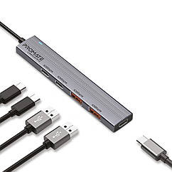 USB-C хаб Promate LiteHub-Pro Grey (litehub-pro)