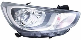 Фара права Hyundai Accent 4 SOLARIS 11-19 (H4/PY21W/W5W) TYC ел., с кор., без ламп, з кришкою