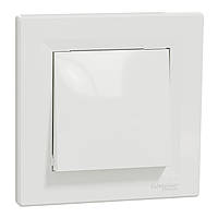 ВИМИКАЧ ОДНОКЛАВІШНИЙ САМОЗАЖИМНИЙ БІЛИЙ ASFORA