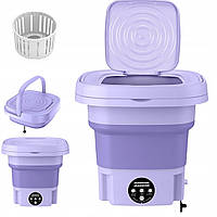Портативна пральна машина Mini Folding Washing Machine 6 л. (міні стирання) MF-62-Violet