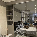 Матуюча наклейка для скла/дзеркала з імітацією пескотруйной обробки скла та дзеркала Весняні гілочки з метеликами, фото 7