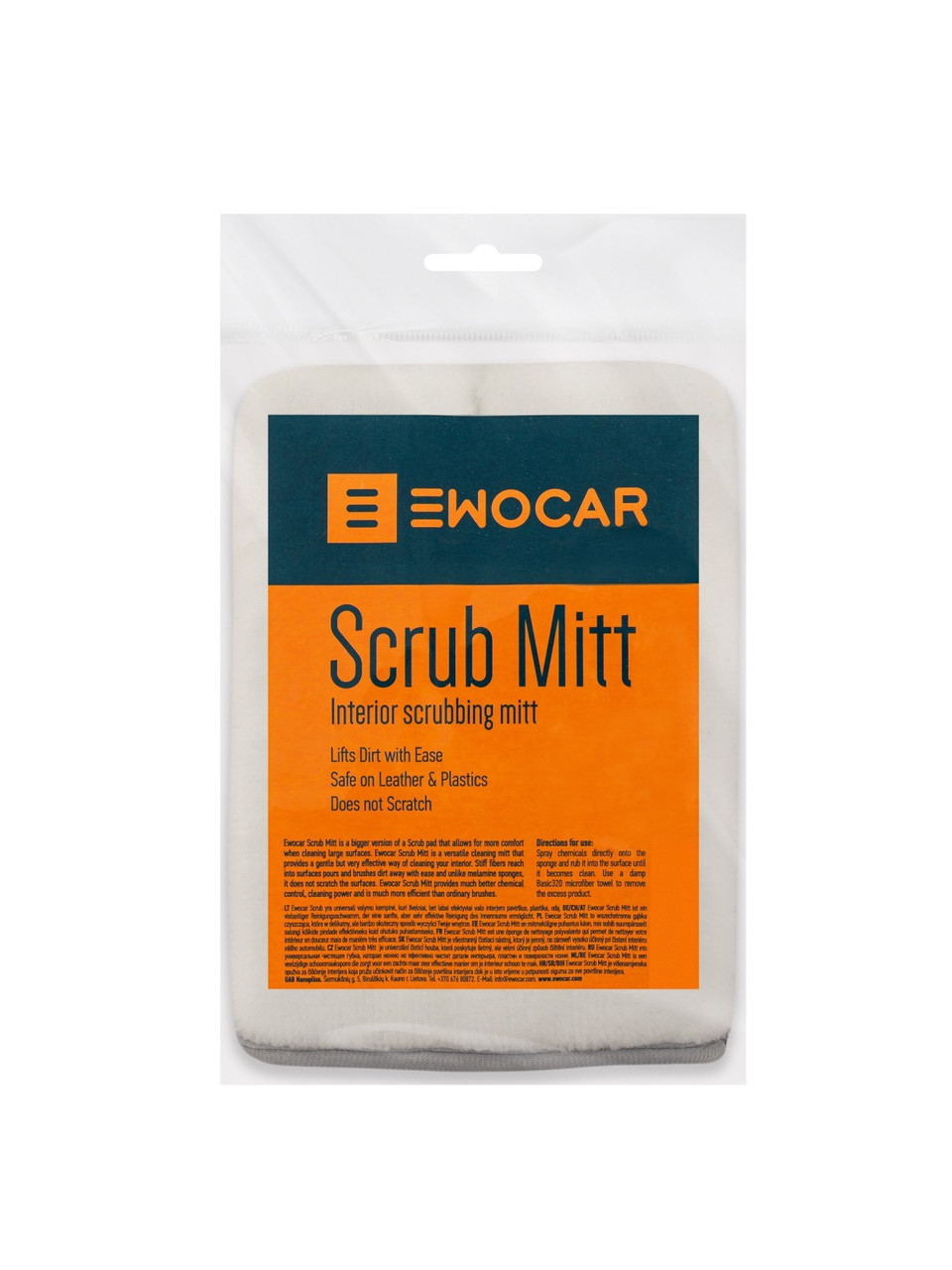 Універсальна рукавиця для чищення салону Ewocar Scrub Mitt