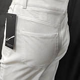 Джинси жіночі МОМ стрейч тонкі літні вільні 52 білі, фото 4