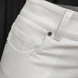 Джинси жіночі МОМ стрейч тонкі літні вільні 52 білі, фото 7