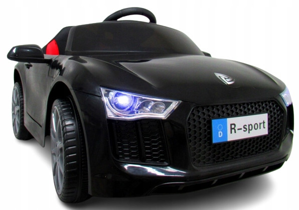 Дитячий автомобіль R-SPORT кабріолет акумуляторний чорний Cabrio B4