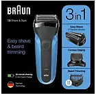 Бритва чоловіча Braun 310BT, фото 6