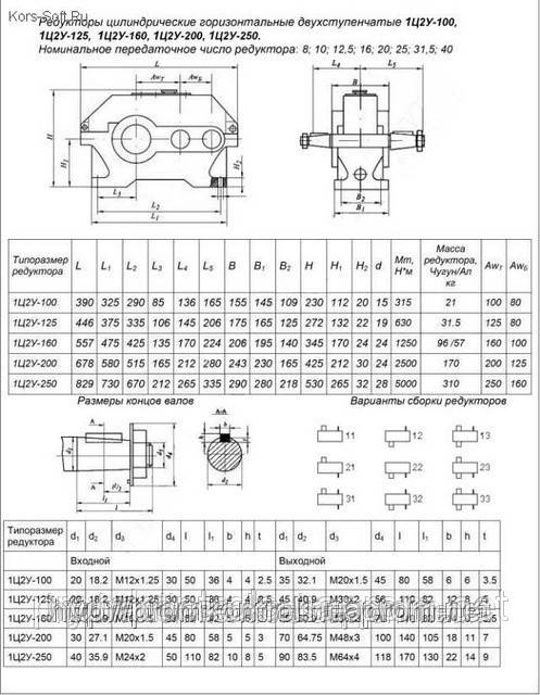 Редукторы 1Ц2У-160 - фото 4 - id-p942998