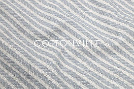 Піке косичка для покривал сірий-молочно-білий, ширина 240 см