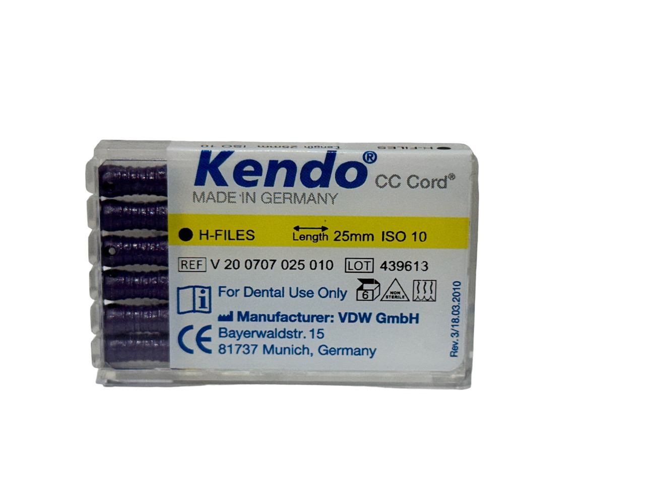 Н файли Кендо VDW KENDO HEDSTROEM FILE Nº10 25MM