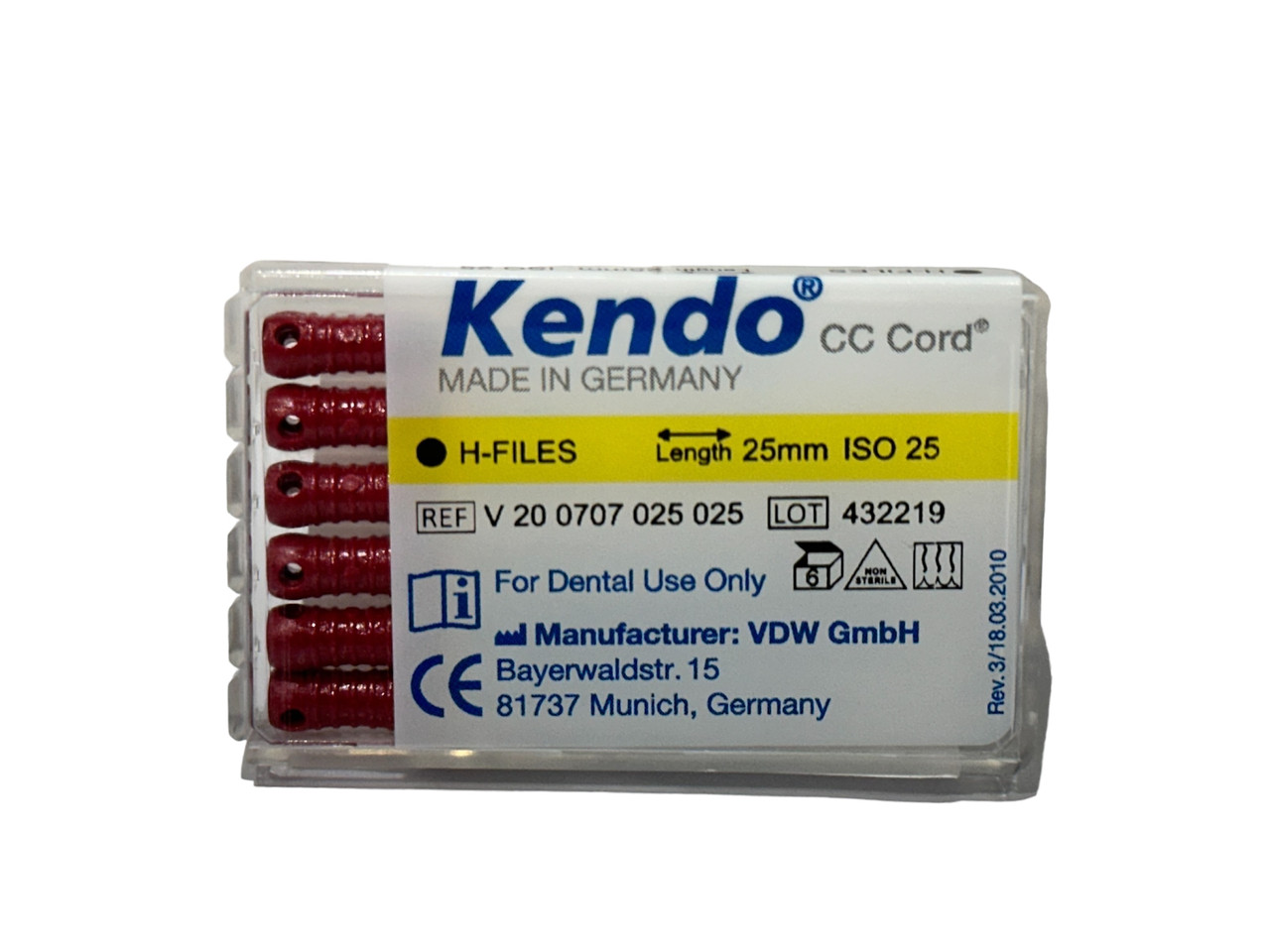Н файли Кендо VDW KENDO HEDSTROEM FILE Nº25 25MM