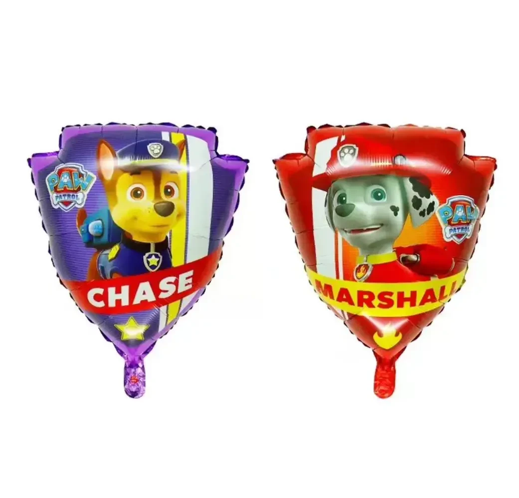 Фольгована двостороння куля Щенячий патруль, 60х54 см