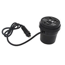 Автомобільний інвертор 12/24V — 220 V USBx2