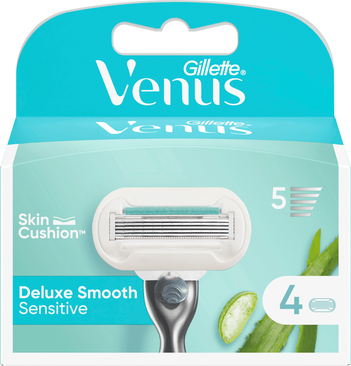 Змінні картриджі Gillette Venus Deluxe Smooth Sensitive 4 шт (8001090596376)