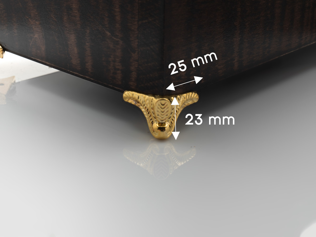 Ніжка для шкатулок. Метал. 25х23мм.