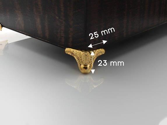 Ніжка для шкатулок. Метал. 25х23мм., фото 1