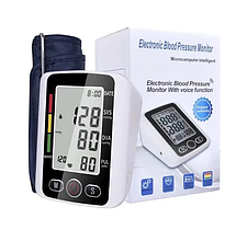 Тонометр автоматичний плечовий Electronic Blood Pressure Monitor KM-210, фото 5